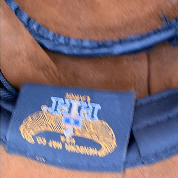 Herschel Hat Co Men Large Brown Suede Leather Braided Band Crushable Cowboy Hat - Picture 3 of 3